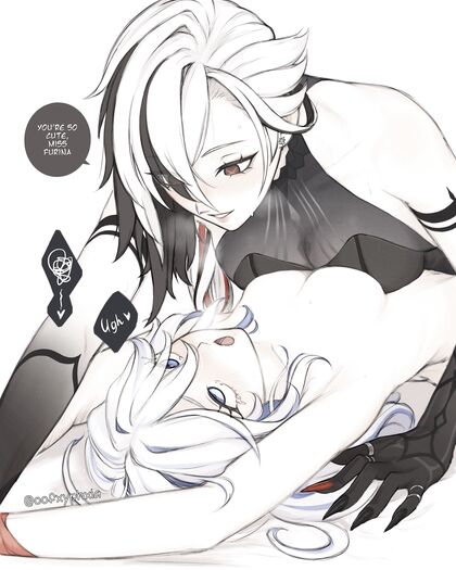 Horny Harlot Arlie Chokes Furya on Hentaied XXX Pic