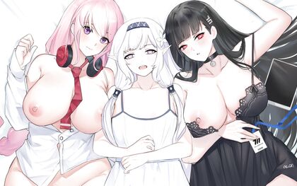 Horny Hotties of Millenium Triple X Pic - Steamy Threesome Action!