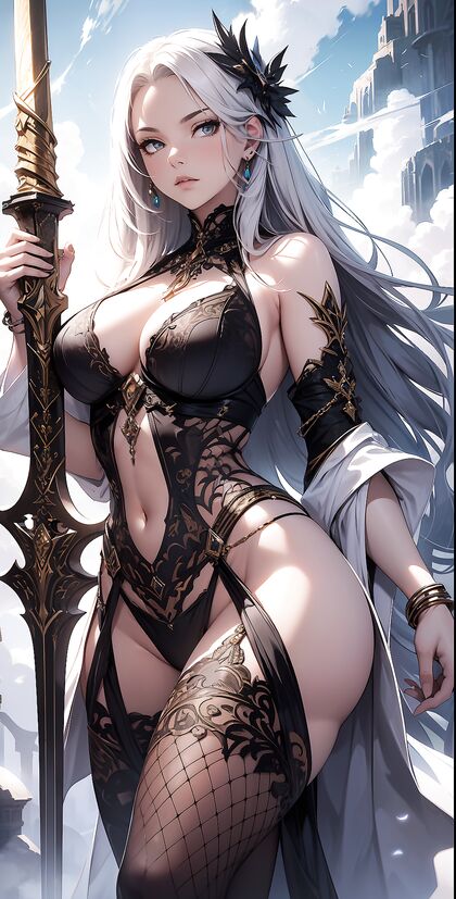 Horny MILF Enchantress Fucking Her Own Broomstick - HENTAI XXX PIC