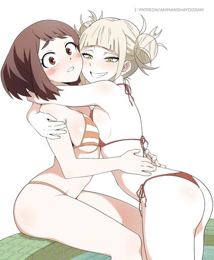 Hentaified OchoTits&RingoWood in Steamy Locker Room Sesh