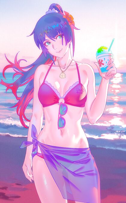 Busty Hitachi Slut Gets Wet & Nastay on XXX Beach Play Day!