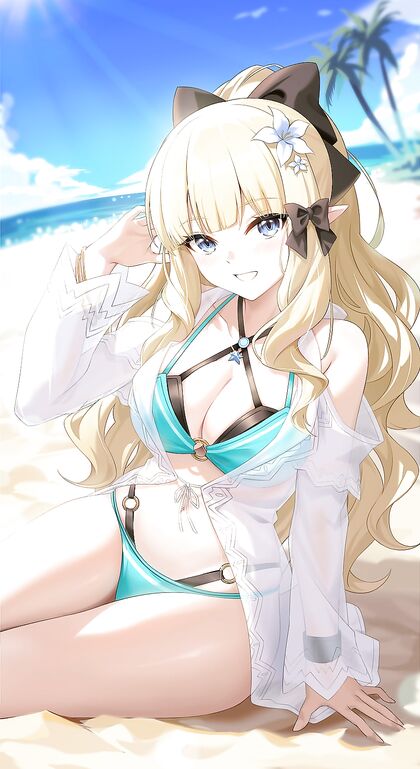 Horny Princess Gets Wet at Beach - Hentai XXX Pics Inside!