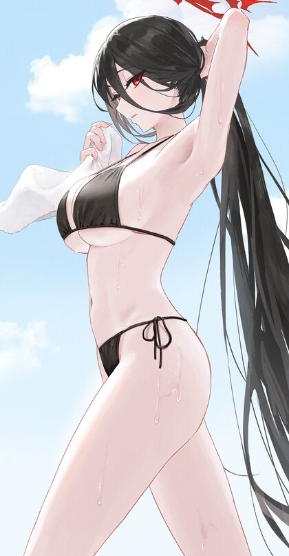 Holy shit!, Hasimi is rocking her wet hottie bod hardcore! Get your fap on!