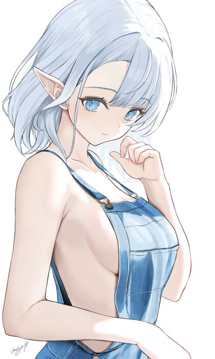 Hella Hot Hentaified Denimmoverallselffuckfest