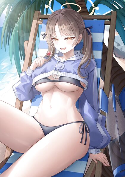 Hella Hot Moe Gets Wet & Wild on da Beach - Hentai XXX Pics Inside!