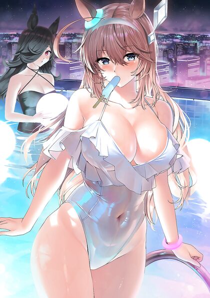Horny AF Hotties Slippin’ n Slid-ing on Roofty Pool Dicks - XXX Pics of Public Nudity Gone Wild!