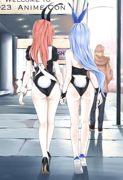Horny as Fuck Bunny Girls Get Their Freak On in This XXX HENTAI PIC