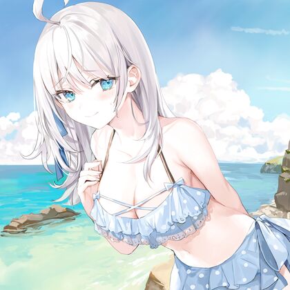 Holy shitl! Alisha’sluscious curvesin her wet bitching hotbikeribiki-nipple jutting out fromher tiny sexyassfuckable pussy lips!