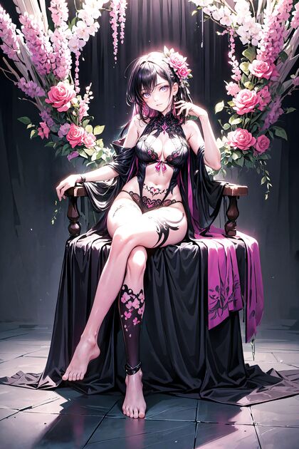 Horny as Fuck under Florals in Hentaic Light