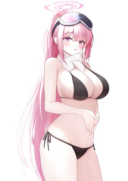 Holy shit!, Hentaified Swi-swat! Sink your teeth into this steamy XXX pic of bustyy Asian honey in skintight swimmies!