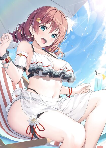 Horny bitch Emma gets wet at da Beach - HentaixXxPic