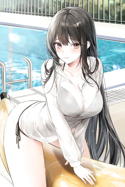 Pic of Hottie at Pool Gets XXX-Rated Makeover - You Won’T Believe What She Does Next!