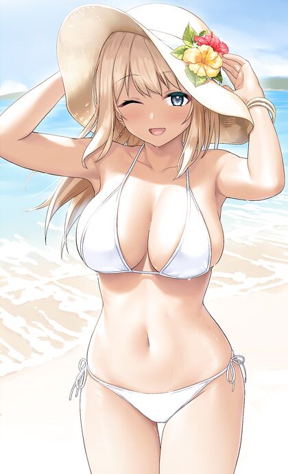 Hella Hot Honey Buns on Fuzzy Sand! - XXX Pics by Sawada Yuusuke