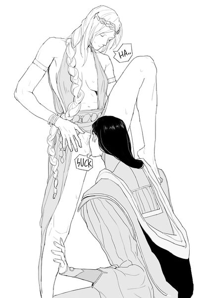 Horny Renalas Licking Their Queens Pussies - HENTAI XXX Pic