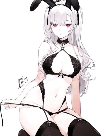 Hella Hot Hentaified Black Lace Panty Showdown