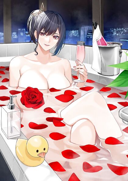 Slippin’ n dipping wit some bubble Bath & Rose Wine – Hella Relxed AF