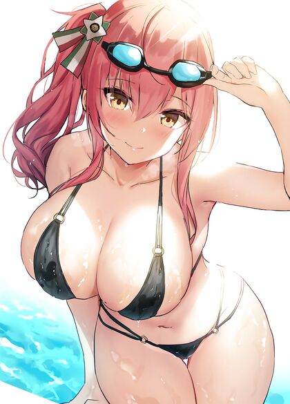 Horny AF Z-Bomb & You Going Ham At The Pool - Hentaied XXX Pic