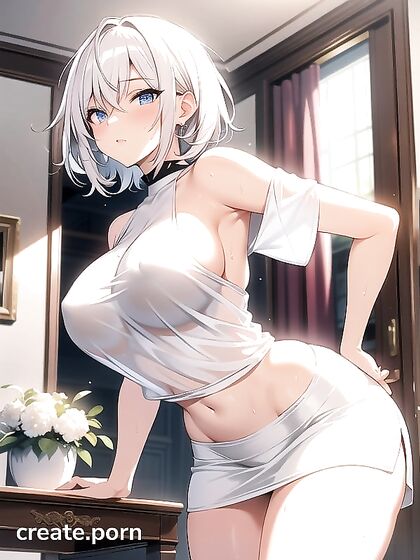 Perfect Anatomy with Big Thighs and Prominent Nipples in Hentai Action