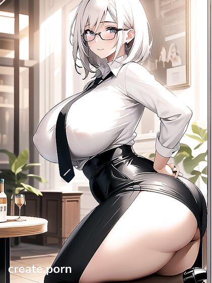 Dark-Skinned Babe with Wide Hips Enjoys Short-Length Hentai Pleasure