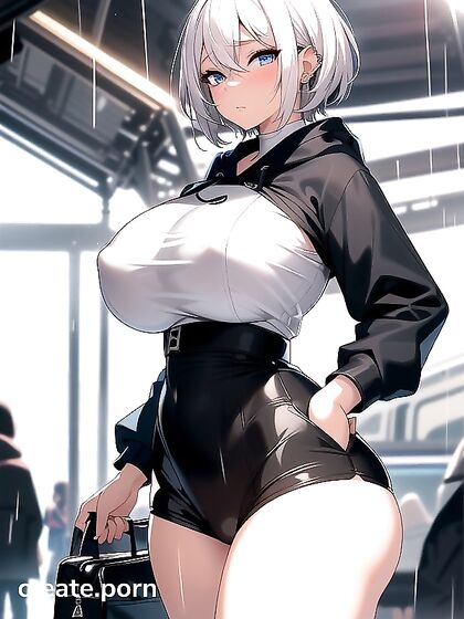 Dark-Skinned Beauty with Big Thighs and Curves Takes on Hentai Fantasies