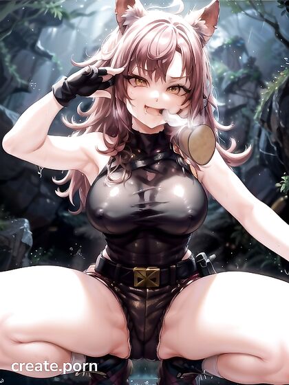 Horny Big-Assed Beauty Strikes Sultry Poses in Hot Hentai Action