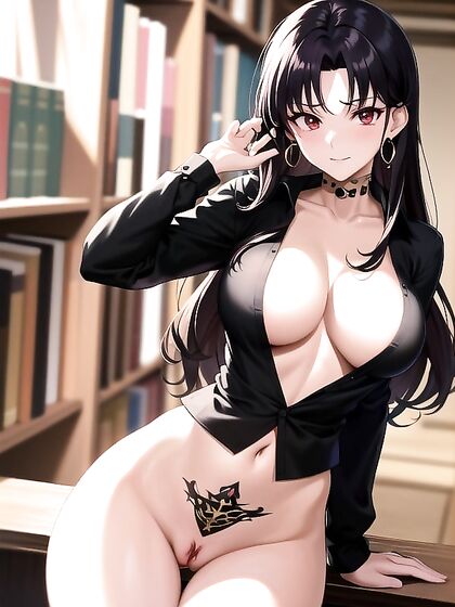Goth Girl 18+ Shows Off Cleavage in Loose Shirt for Seductive Hentai Scenes