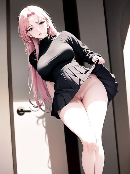 Lifted Pleated Skirt Leads to Creamy Hentai Bliss