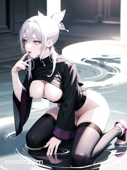 High-Resolution Ultra-Realistic Hentai Porn Casting Delicate Shadows on Her Curvy Body
