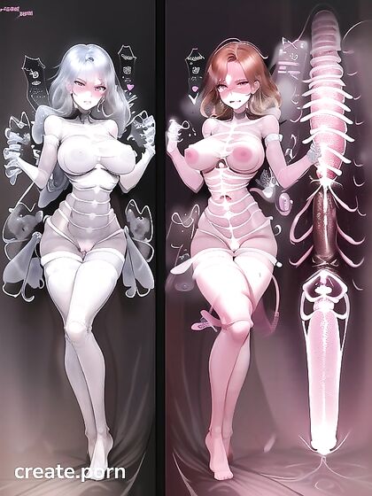 Intricately Detailed Canine Penis Cross Section in Erotic Hentai