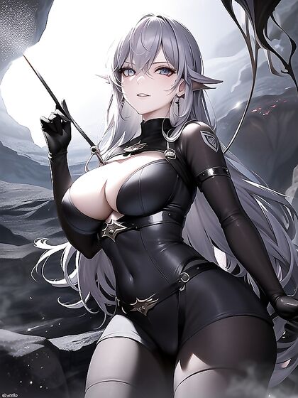 Seductive Spelunker in Tight-Fitting Gear Explores Glowing Artifacts in High-Res Hentai'action