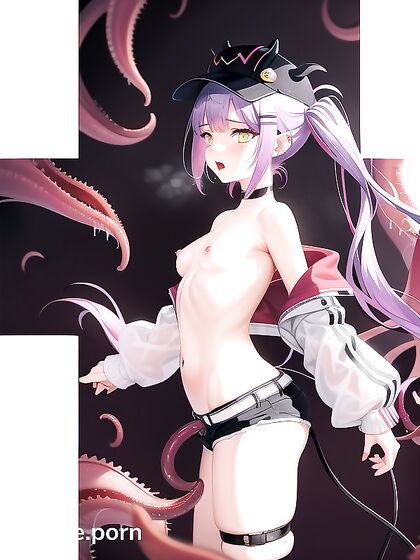 Naked Hentai Beauty Shows Off Her Ass for the Camera