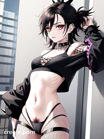 Spiky-Haired Guy in Black Gets Wild with Busty hentai Action