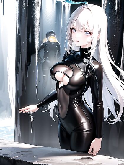 Bioluminescent Lake and Rope Play: Sexy Wetsuit Adventures in hentai pornography