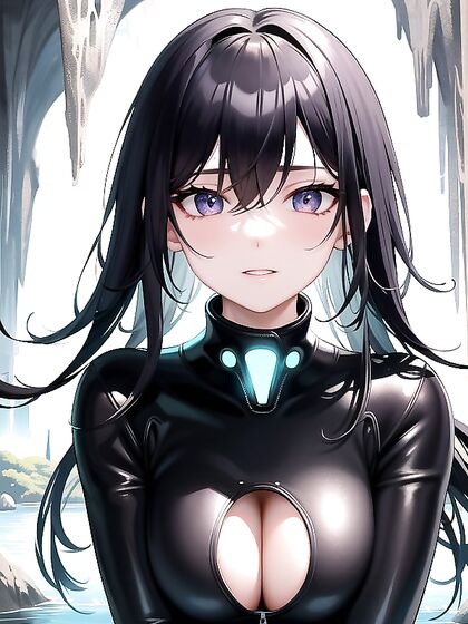 Exploring Ancient Caves: Playful Winks and Seductive Cut-Out Wetsuits in Erotic Hentai Adventure