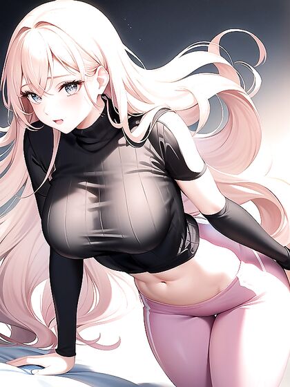 Vintage Sweater Slipping Off Shoulder in Film Grain Hentai Sensuality