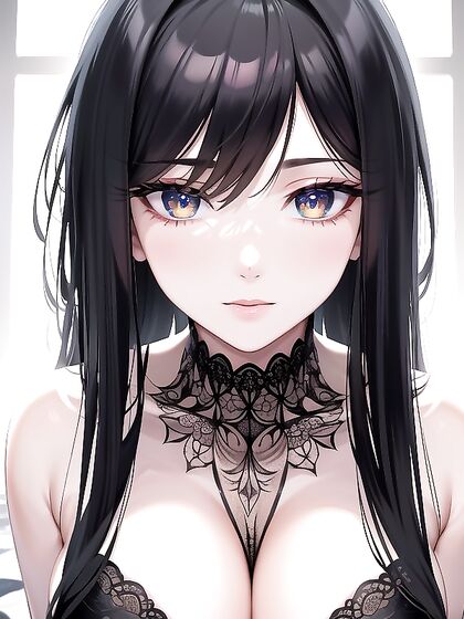 Intense Eye Detail: Delicate Eyelashes and Glittering Catchlights in Extreme Close-Up Hentai