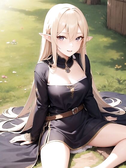 Chubby Elf Maiden in Medieval Dress Seduces with Busty Hentai Action