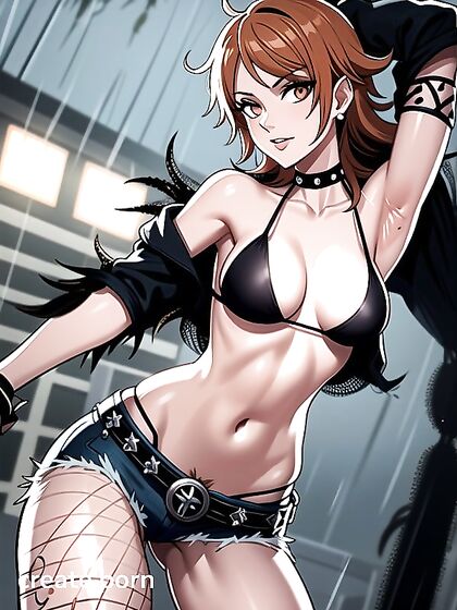 Armpit Hair and Fishnets: Dark Fantasy in Black Clothes Hentai Pleasure