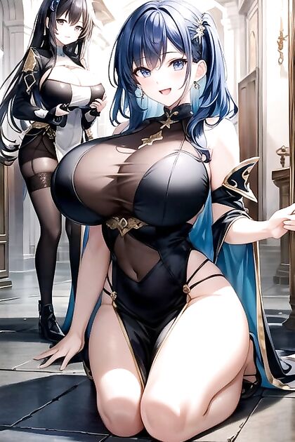 Fat-Assed Beauty Kneels and Lays Down for Mind-Blowing Hentai Pleasure