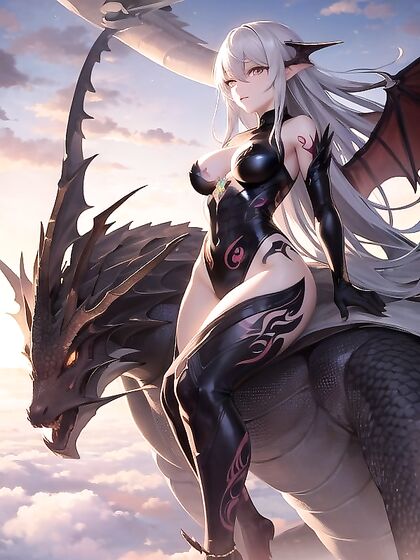 Dragon Rider Soars High Over Mountains for Intense Hentai Pleasure