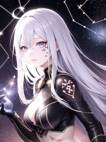 Celestial Mage Shimmers in Stardust for Intimate Hentai Pleasure