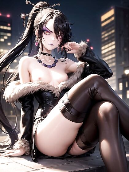 Skinny Goth Babe Gets Seductive in Erotic Hentai Action