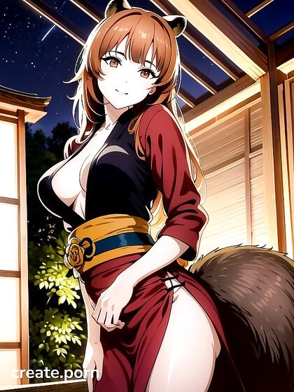 Raccoon Girl 18+ with Tail and Ears seduces in Steamy Hentai Action
