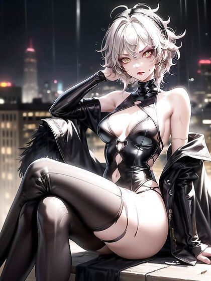 Skinny Goth Babe Shows Off Her Seductive Moves in Steamy Hentai Action