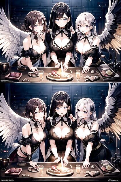 Mohawk Beauty in Fishnets and Seductive Makeup for Hot Hentai Action