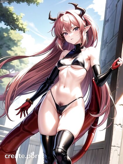 Red-Haired Dragon Girl 18+ Seduces You in Steamy Anime Style Hentai Action