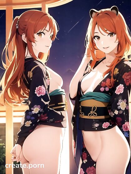 Raccoon Girl 18+ with fluffy tail and ears seduces in naughty hentai action