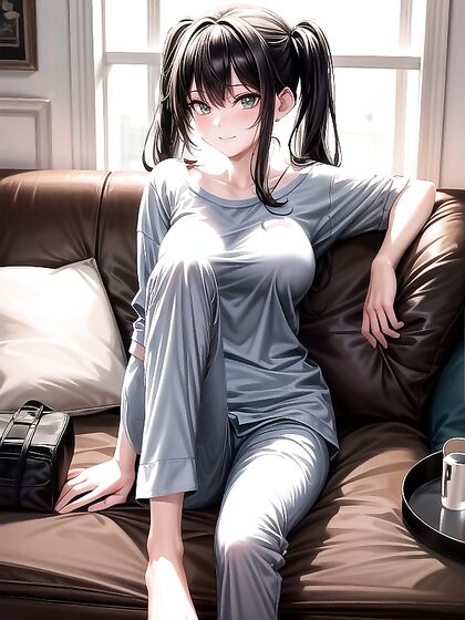 Mischievously Smiling With Green Eyes in Ultra-Detailed Hentai Ecstasy