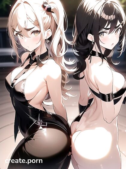 TomBoy 18+ Twin Sisters in Business Suits Submit to Intense Hentai Pleasure