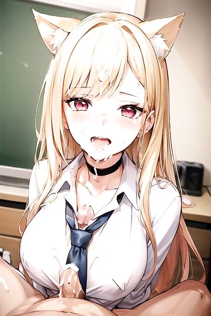 Fit Green-Skinned Beauty Strips Down in Seductive Hentai Action